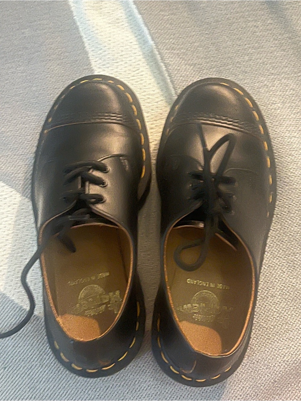 Dr. Martens Made in England 3 Eye Shoes Black Leather Women Size 4 UK / 6 US